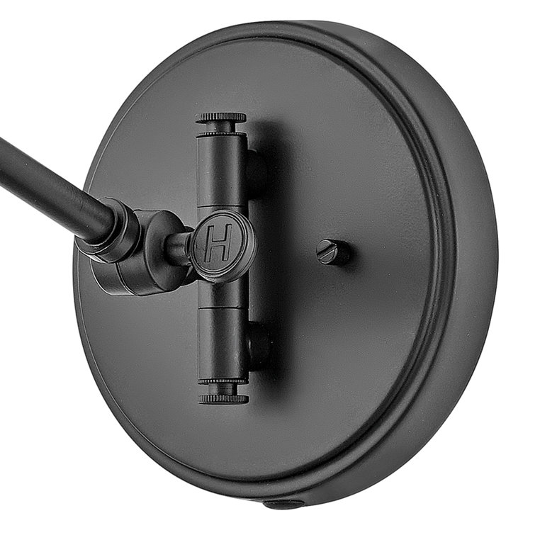 Black and Bronze Rattan Plug-In Wall Sconce