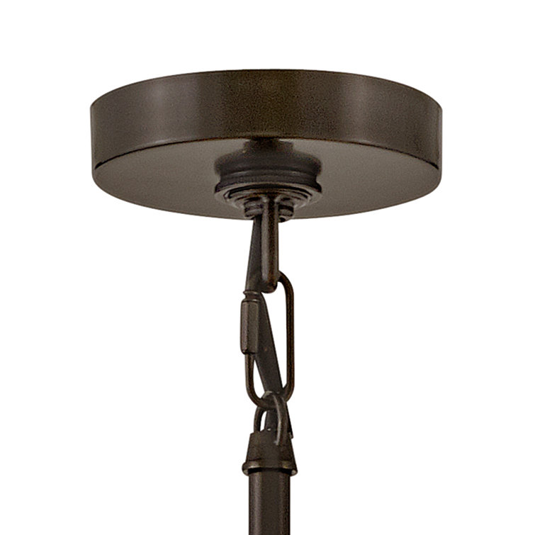 Jolie Black Oxide LED Drum Chandelier with Crystal Accents
