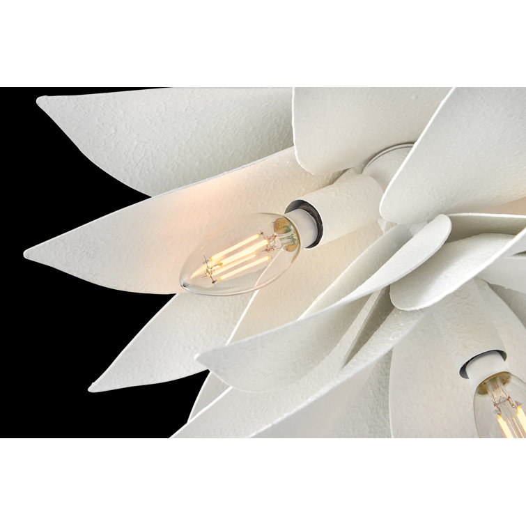 Agave 4-Light Gold LED Cluster Pendant