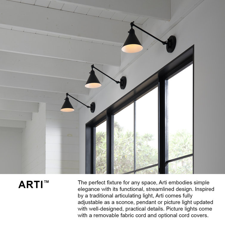 Black and Bronze Rattan Plug-In Wall Sconce