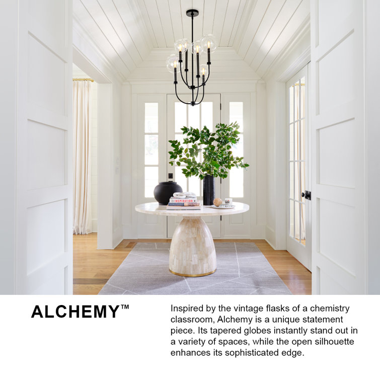 Lacquered Brass 10-Light Multi-Tier Chandelier with Clear Glass Shades