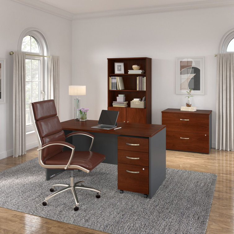 Hansen Cherry 36" Engineered Wood 2-Drawer Lateral File Cabinet
