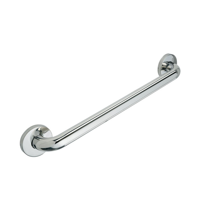 Polished Stainless Steel 46" Grab Bar with Concealed Installation
