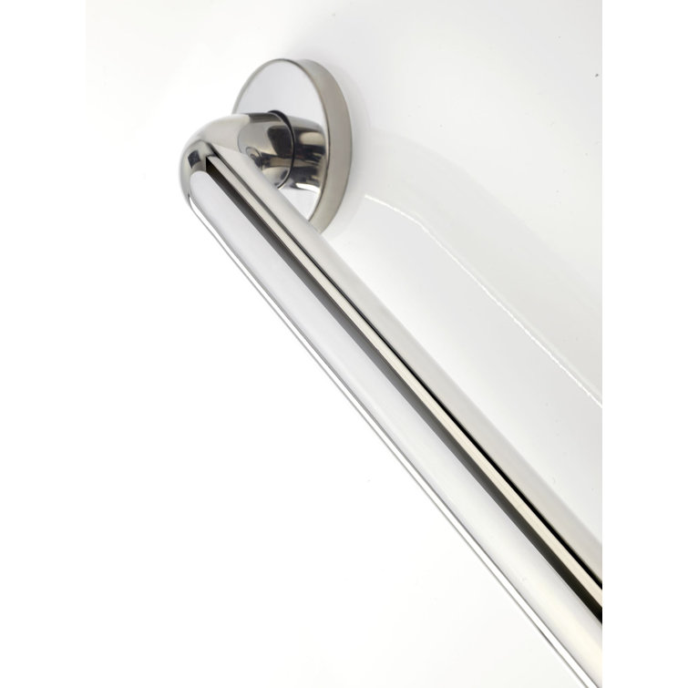 Polished Stainless Steel 46" Grab Bar with Concealed Installation