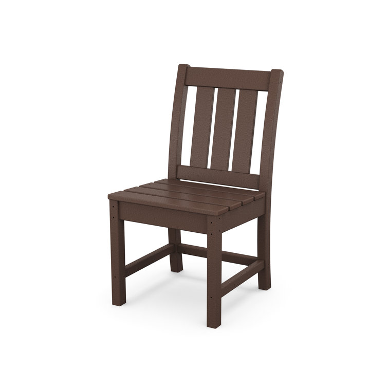 Mahogany Slat Back Dining Side Chair