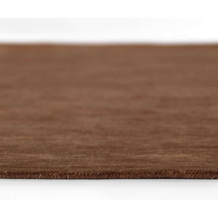 Handmade Copper Wool Rectangular Area Rug 5' x 8'