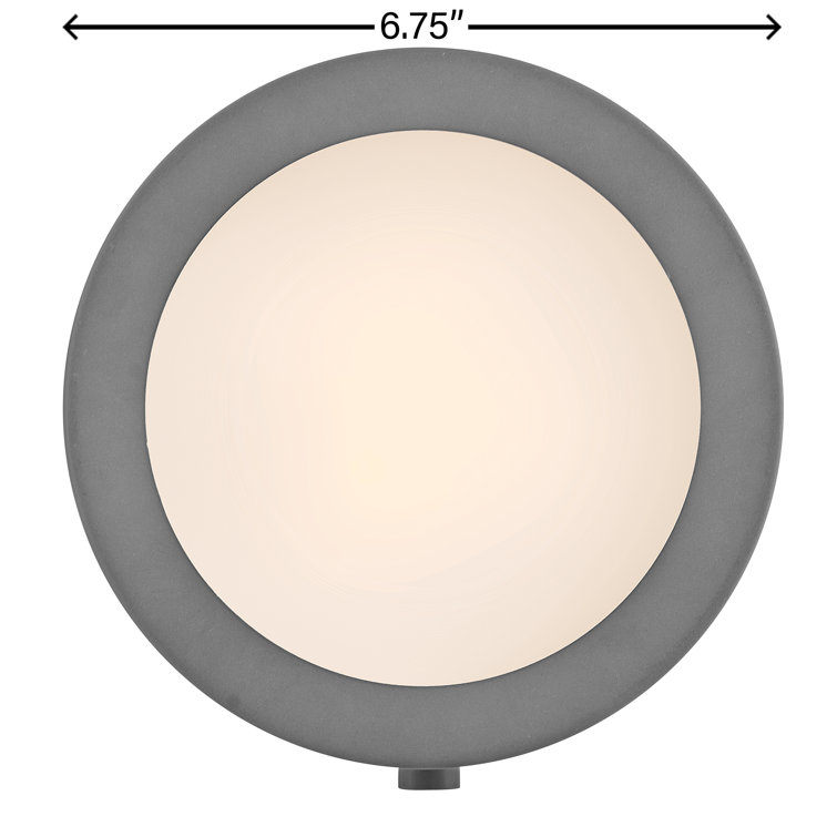 Dark Matte Grey and Brass Dimmable LED Wall Sconce