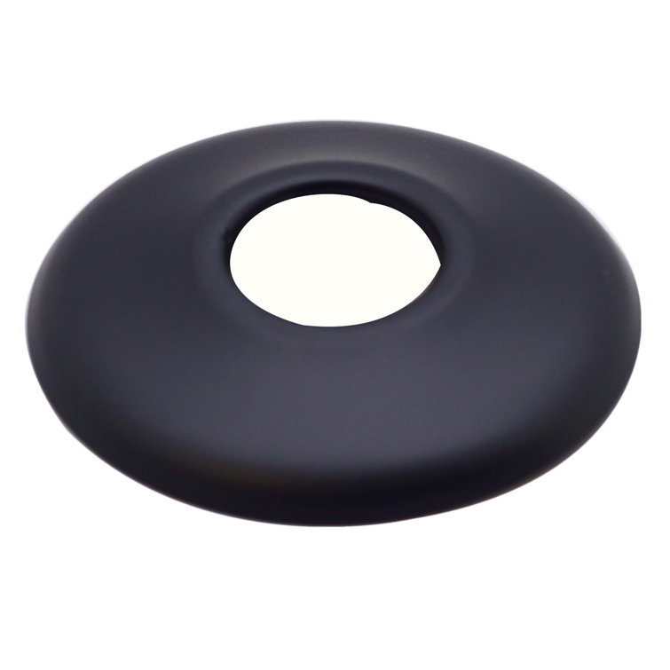 Matte Black Copper Pedestal Lavatory Kit with Cross Handles
