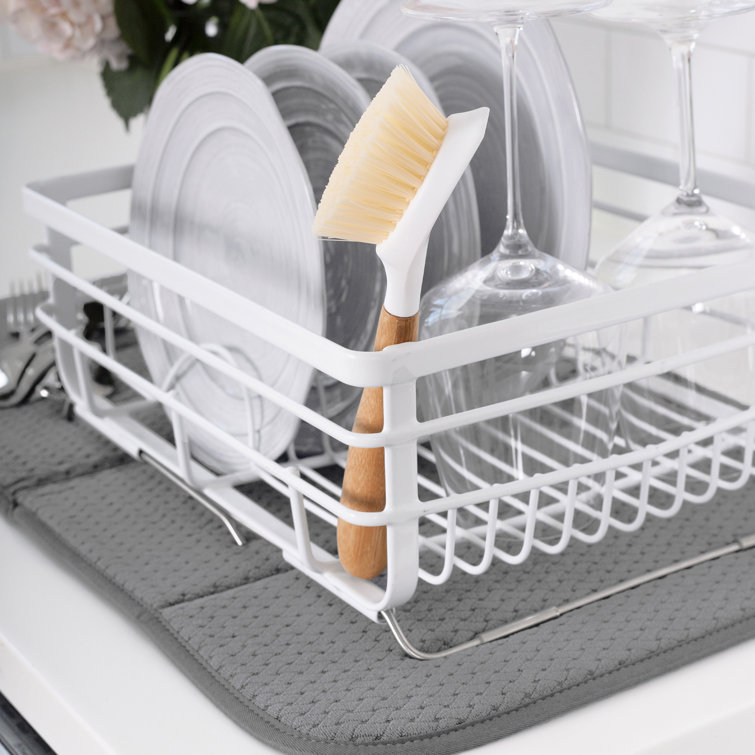 Black and Gray Silicone Cookware Protectors and Drying Mat Set