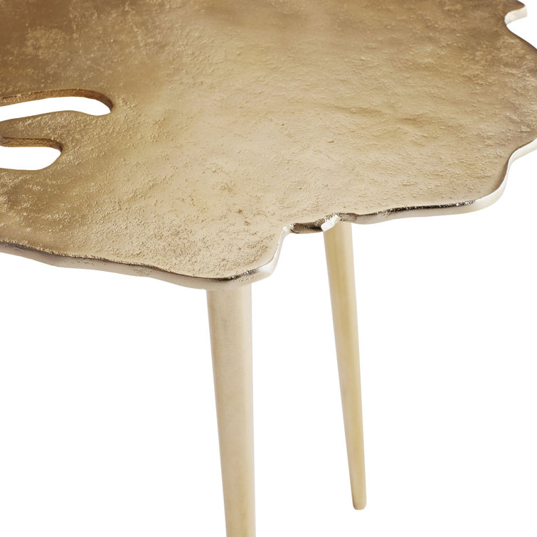 Atlas Aged Gold Organic Metal Coffee Table