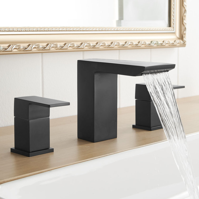 Widespread 2-handle Bathroom Faucet with Drain Assembly