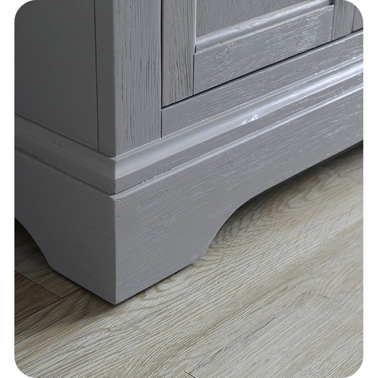 Windsor 24" Gray Solid Wood Freestanding Bathroom Vanity Cabinet
