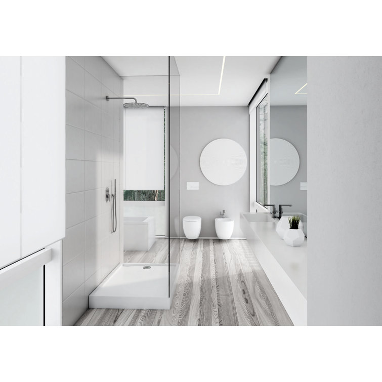 Jamaica 48" x 36" White Rectangular Shower Base