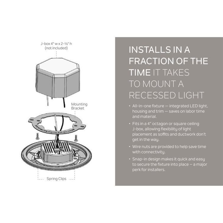Horizon 6.5" White LED Recessed Downlight with Energy Star Certification