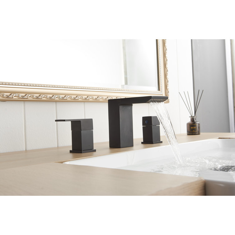 Widespread 2-handle Bathroom Faucet with Drain Assembly
