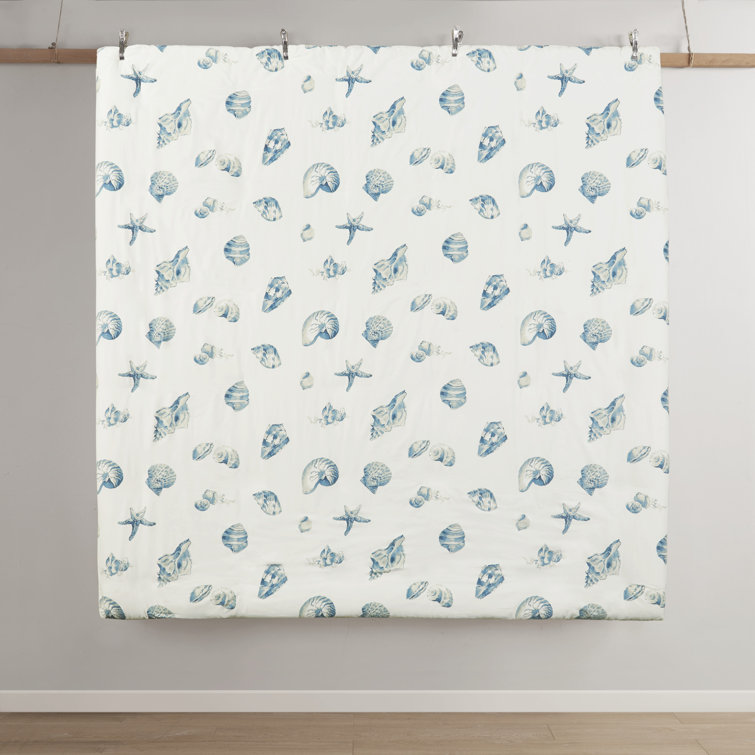 Twin Nautical Blue and White Cotton Sham Set