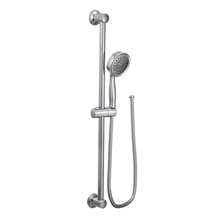 Chrome Adjustable Handheld Showerhead with Slide Bar