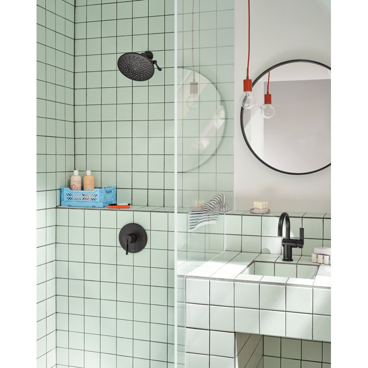 Matte Black Adjustable Wall Mounted Rain Shower Head