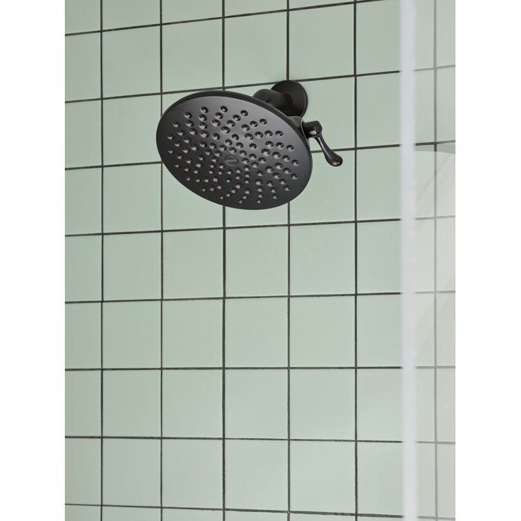 Matte Black Adjustable Wall Mounted Rain Shower Head