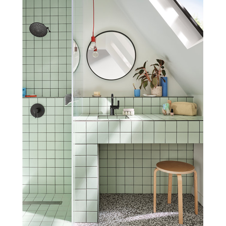 Matte Black Adjustable Wall Mounted Rain Shower Head