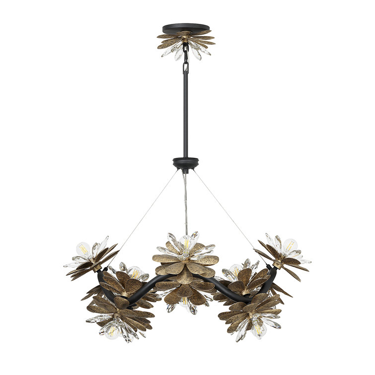 Giselle 16-Light Delphine Crystal and Metal Chandelier