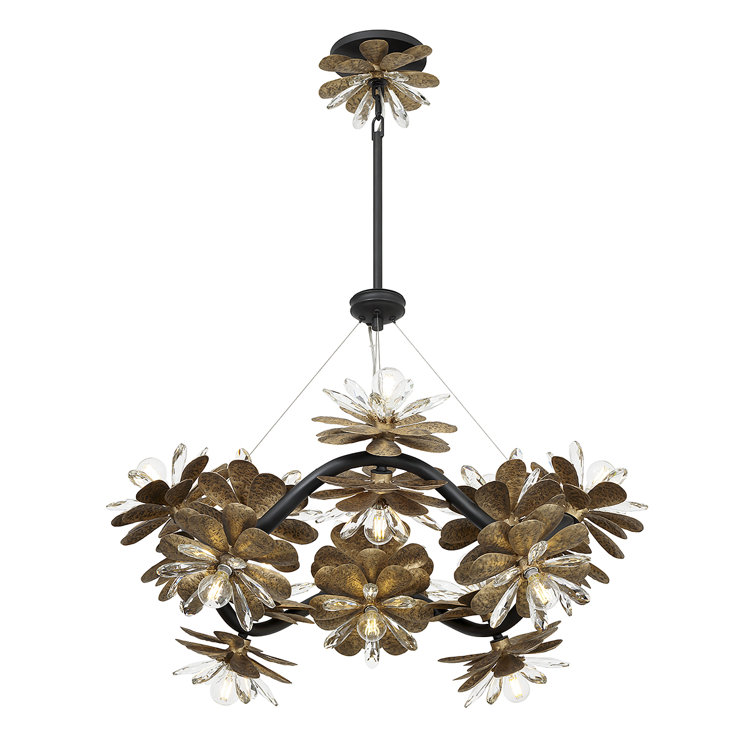 Giselle 16-Light Delphine Crystal and Metal Chandelier