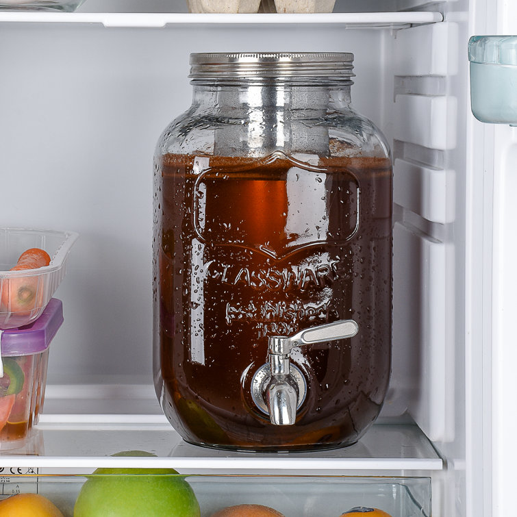 1 Gallon Glass Cold Brew Coffee Maker with Stainless Steel Filter
