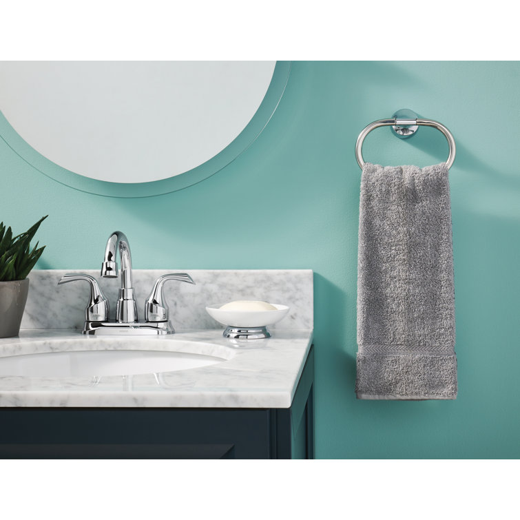 Elegant Idora High Arc Chrome Centerset Bathroom Faucet with Drain Assembly