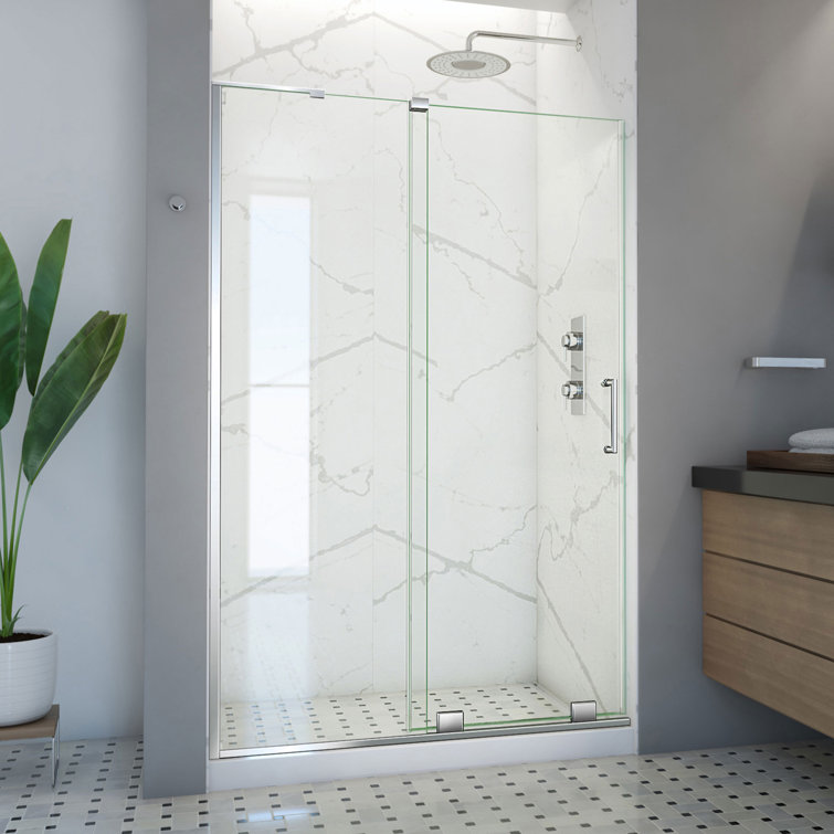 Mirage-X 60" Clear Glass Frameless Sliding Shower Door
