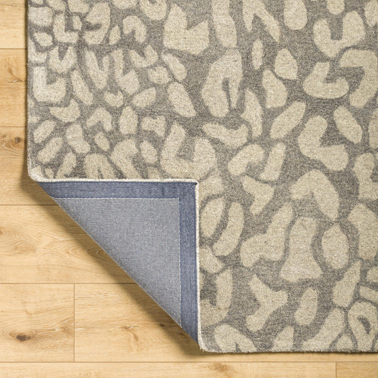 Gray Wool Hand-Tufted 9' x 12' Rectangular Area Rug