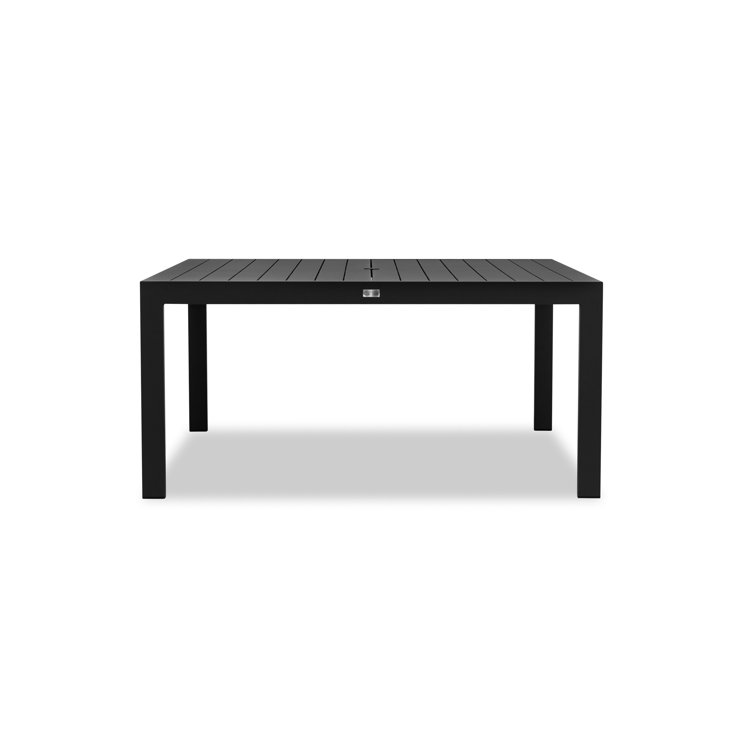 Black Powder Coated Aluminum 8-Person Outdoor Dining Set