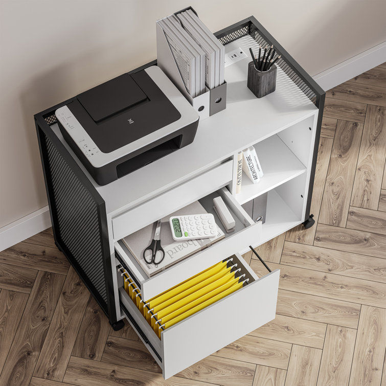 Chrispin 31.5'' Wide 3 -Drawer Mobile File Cabinet