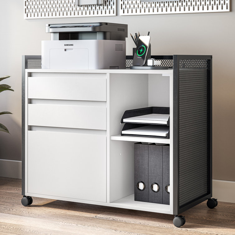 Chrispin 31.5'' Wide 3 -Drawer Mobile File Cabinet