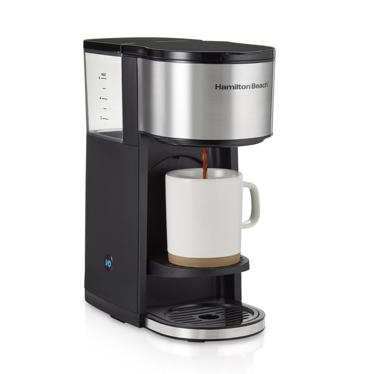 Hamilton Beach 7-in-1 Black and Stainless Steel Coffee Maker
