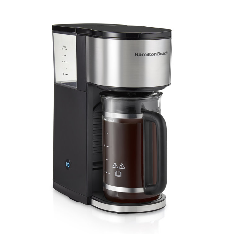 Hamilton Beach 7-in-1 Black and Stainless Steel Coffee Maker