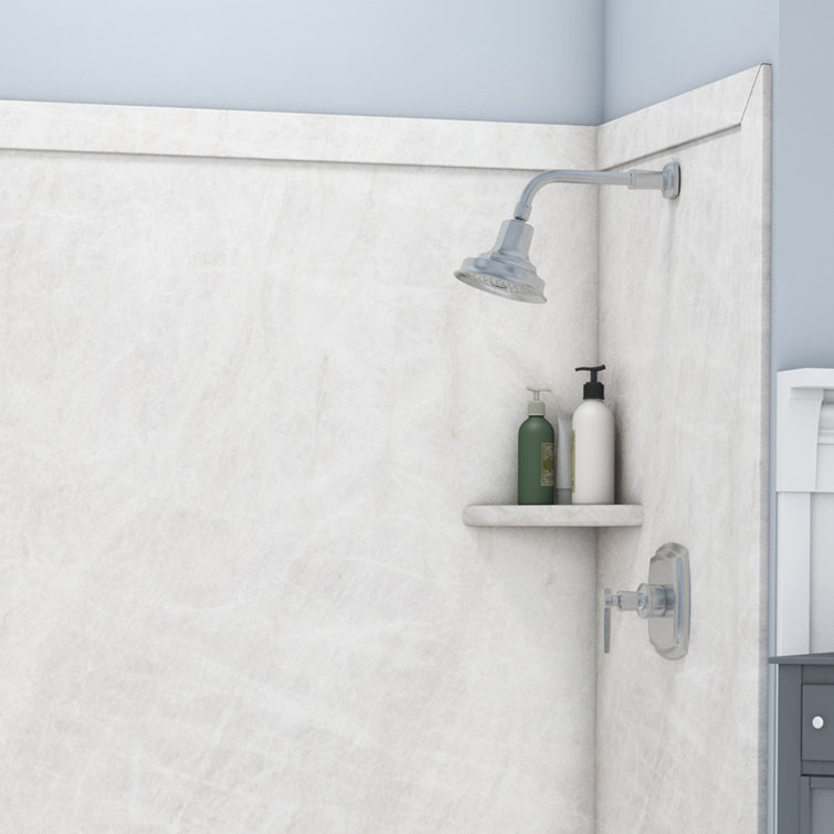Dune Plastic Composite Corner Bathtub Shower Shelf