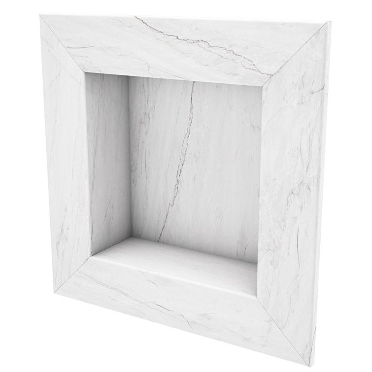 Oyster Plastic Mold-Resistant Shower Niche Caddy