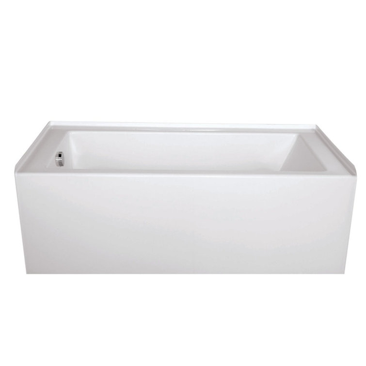 Sydney 66" White Acrylic Alcove Soaking Bathtub