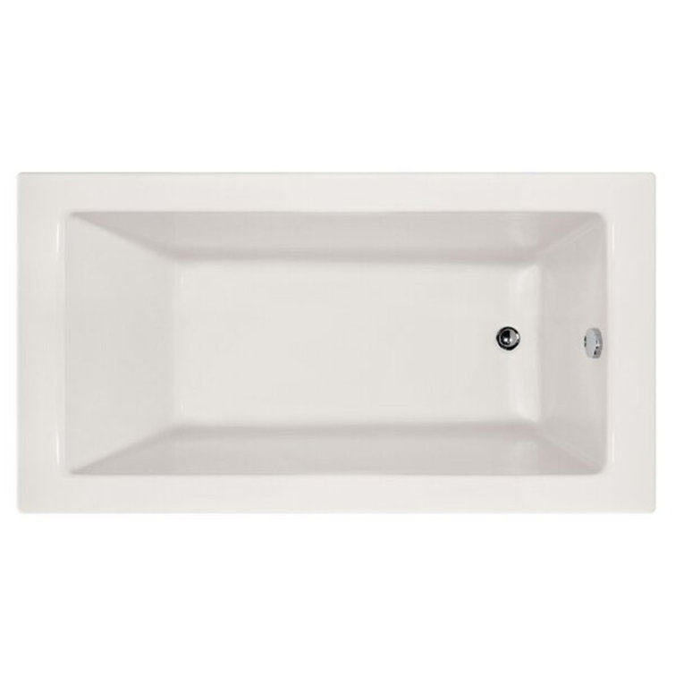 Sydney 66" White Acrylic Alcove Soaking Bathtub