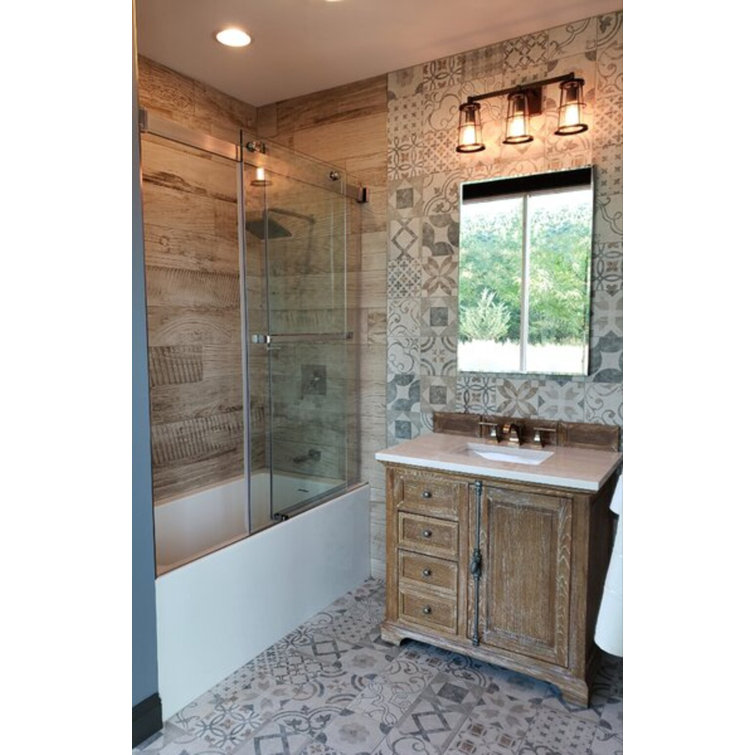 Sydney 60'' White Acrylic Alcove Whirlpool Bathtub with Jets