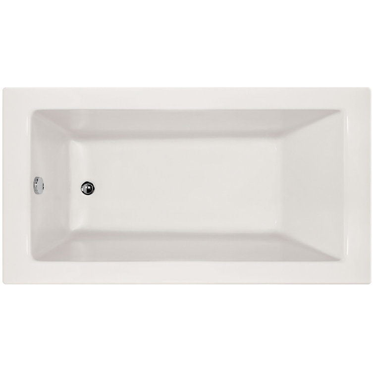 Sydney 72'' White Acrylic Alcove Whirlpool Bathtub