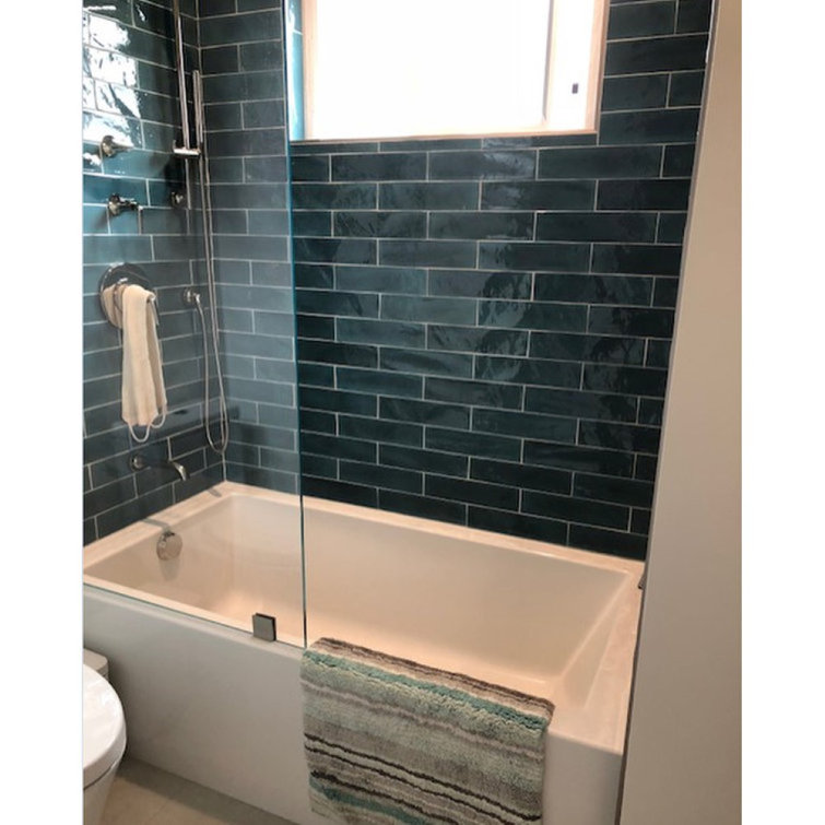 Sydney 60'' White Acrylic Rectangular Alcove Bathtub