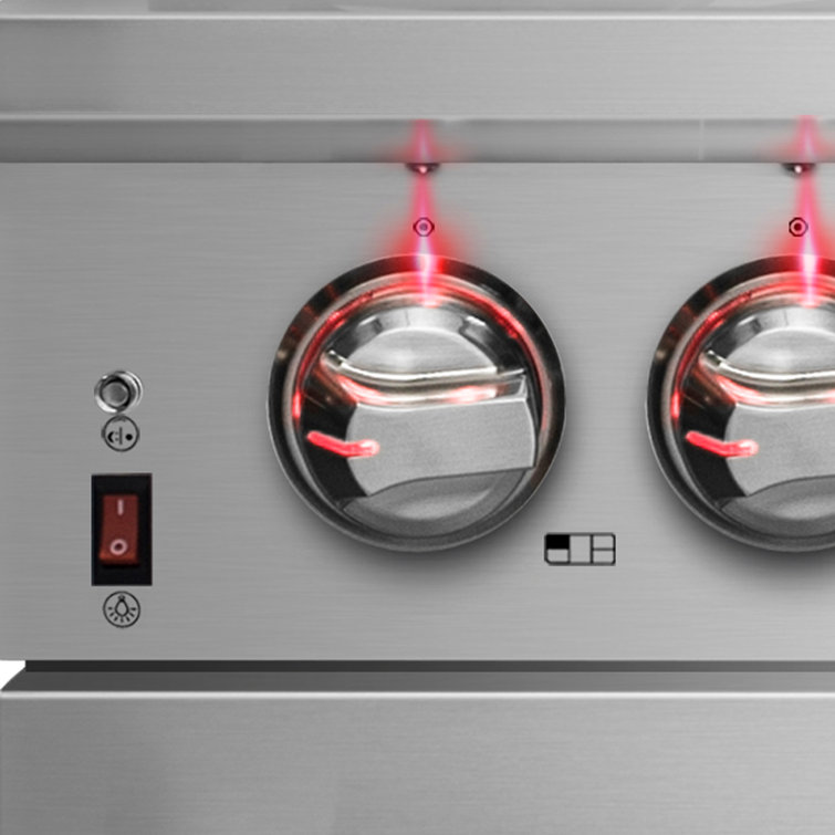 Massimo 36-inch Stainless Steel Gas Range with Griddle