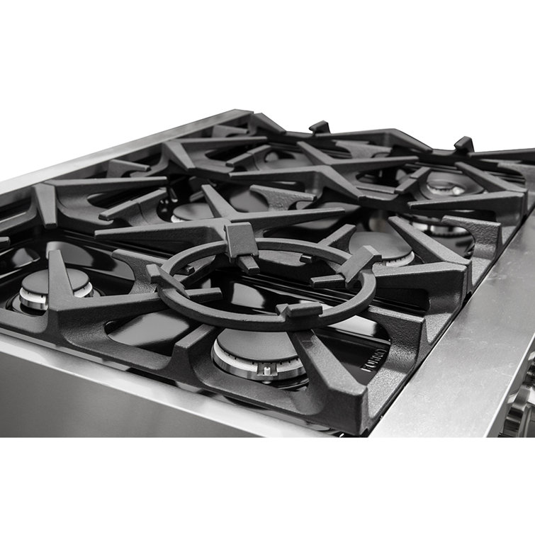 Massimo 36-inch Stainless Steel Gas Range with Griddle