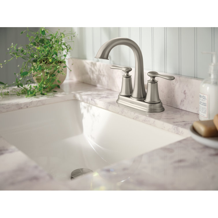 Ellicott Spot Resist Brushed Nickel 2-Handle Bathroom Faucet