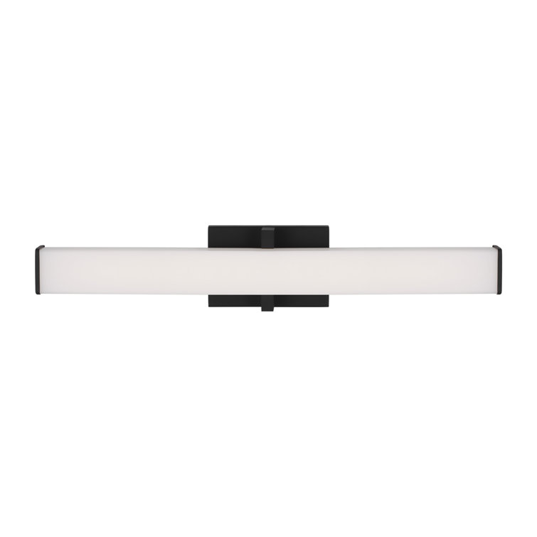 Ellis 24" Nightshade Black Acrylic LED Bath Bar