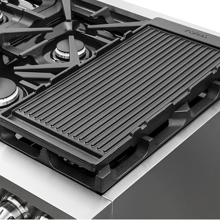 Massimo 48-inch Stainless Steel Dual Fuel Range with Griddle
