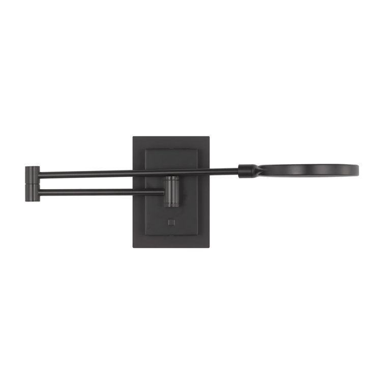 Matte Black LED Swing Arm Wall Sconce