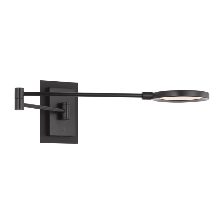 Matte Black LED Swing Arm Wall Sconce
