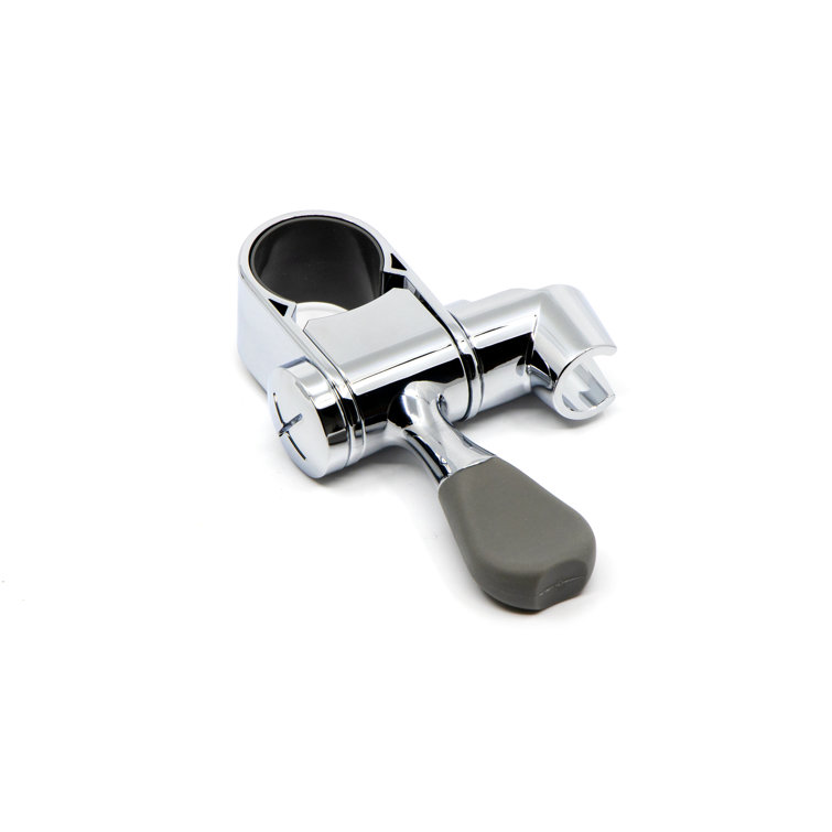 Chrome Wall Mount Shower Bracket with Adjustable Slider